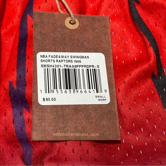 MITCHELL & NESS TORONTO RAPTORS BASKETBALL SHORTS Men’s Small 2XL - Picture 4 of 12